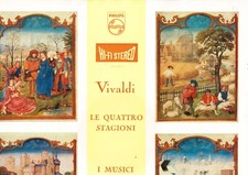 PHILIPS HI-FI STEREO COVER ED2 - I MUSICI - VIVALDI QUATTRO STAGIONI - EX/NM