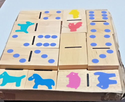 Gioco legno vintage domino - gioco,
