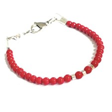 Bracciale corallo  di pietre