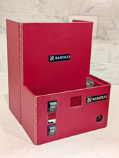 Macchina da espresso NOS Rancilio Silvia rara pannelli corpo pelle rosso bordeaux