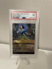 disney lorcana enchanted Lingua Inglese Snow White 2 * Edizione #206 PSA 9