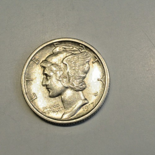 One dime 1917 silver - dime,