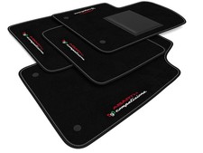 Tappetini Auto fiat 500 ABARTH 595 dal 2010 Ricamato Bordo Nero