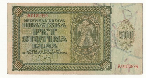 Croazia 500 kuna - kuna, 1941