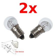 2x LAMPADINA LAMPADA 14V 7W