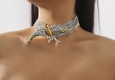 Collana Girocollo Uccellino Zara Oro Argento Catena Maglia Rondine Strato Multi Filo