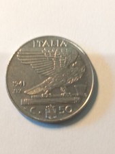 Moneta Regno d'Italia Cent. 50