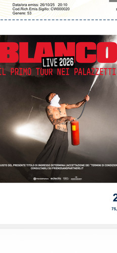 Biglietti tickets concerto - tickets,