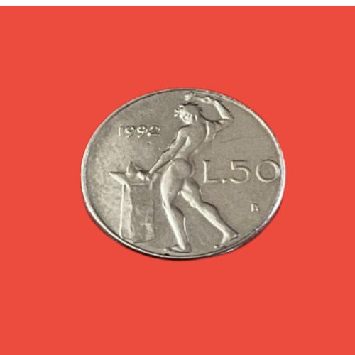 Moneta dal valore lire - 50,