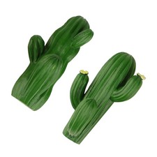 2 pezzi ganci a forma di cactus ganci decorativi creativi ganci da parete verdi per casa