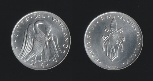 Vaticano lire 1975 paolo - vaticano,