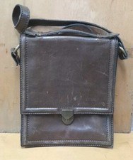 Borsello Vintage Anni 60-70 In Vera Pelle Con Manico E Tracolla.Raro.