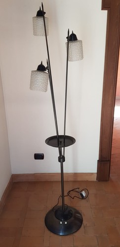 Piantana luci ottone e - piantana,