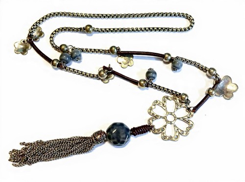 Collana sautoir boho - collana,