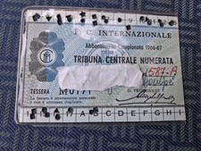Tessera abbonamento stadio
