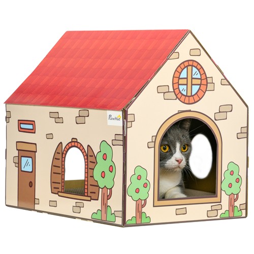 Tiragraffi per gatti - gatti, casetta