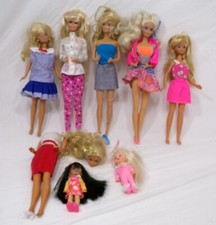 Mattel Vintage Barbie Doll Lotto Di 8 Barbie Skipper Kelly Celsea