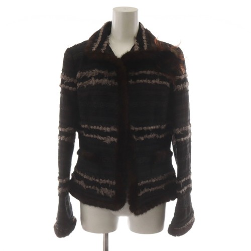 Giacca pelle pelliccia - pelle,