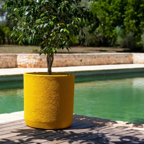 Vaso cilindro effetto bouclé