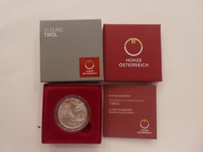 Austria, 10 euro 2014, Tirolo, argento, PP
