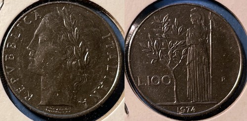 Italy 1974 100 lire 1 - italy, km-96.1