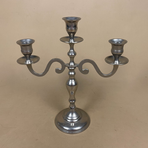 Candelabra ornate silver metal - candelabra,
