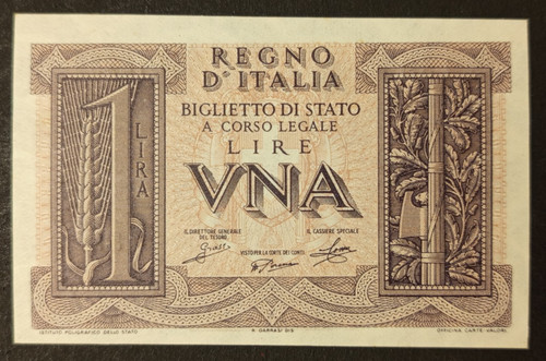 Lira lire 1939 fds - lire,