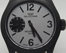 Orologio svizzero meccanico Glycine Incursore PVD nero piccolo carica seconda mano
