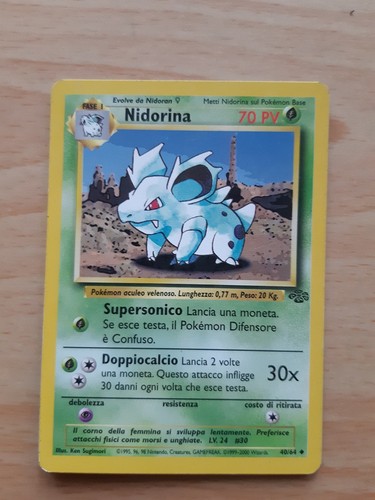 Nidorina carta pokémon - carta,