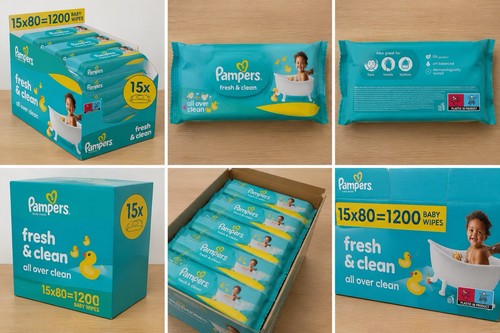 Pampers fresh clean baby - pampers,