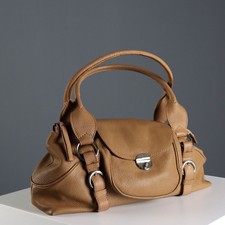 Coccinelle Borsa Cammello Vera Pelle Second Hand Italia Originale