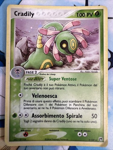 Pokemon card cradily - pokemon, ex