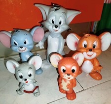 5 Pupazzi Gomma Tom Jerry