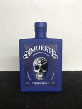 Bottiglia Vuota  GIN AMUERTE Blu vaso Fiori Candele Lampada