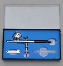 Kit Set Aerografo Alimentazione Gravità Disegno Pittura Doppia Azione Nail Art Tatuaggio Artigianato