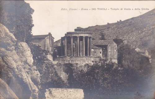Cartolina roma tivoli - roma,