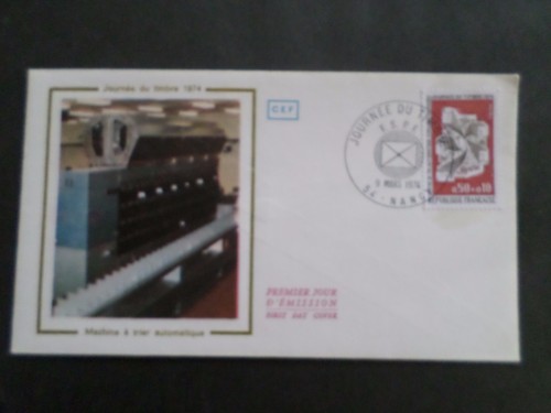 Francia 1974 fdc giorno - 1974,,