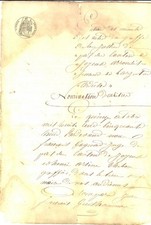 1858 JOYEUSE (F) Jean FranÃ§ois GUILHAUMON accusa il mezzadro Jospeh VIGOUROUX