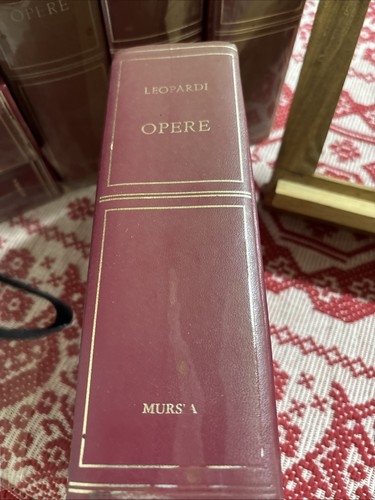 Leopardi opere mursia - leopardi,