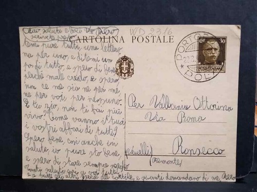 Cartolina postale c - cartolina,