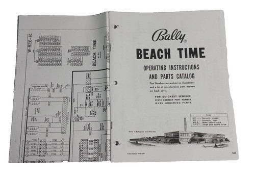 Beach time bally bingo flipper - bingo,