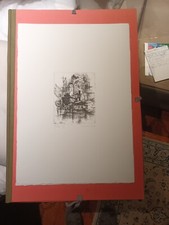 incisione acquaforte  " Valeria Vecchia " Fiumicino XIII "