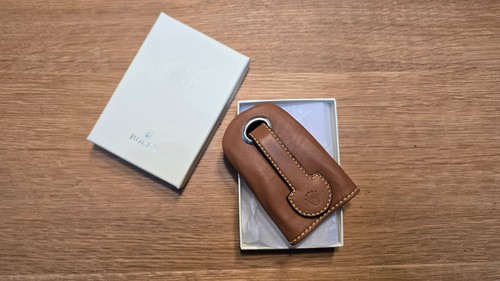 Rolex leather key ring case - ring, /