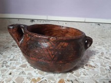 Ciotola brocca in terracotta artigianato berbero- MAROCCO fine 900
