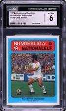 1978 Americana Munchen Bundesliga Nationalelf Gerd Muller #148 CGC 6 EXMT