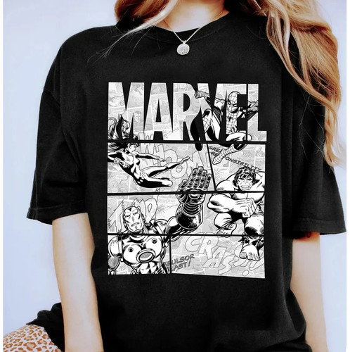 Shirt marvel avengers retrò - t-shirt,