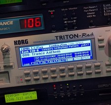KORG TRITON Rack LUX Display