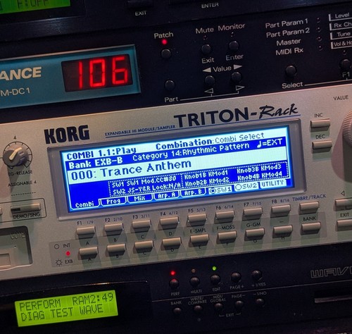 Korg triton rack lux - korg,