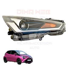 FARO ANTERIORE FANALE DX PER TOYOTA AYGO DAL 2018 AL 2021 A LED H1R2-P21W NUOVO