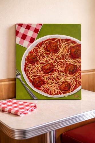 Quadro spaghetti polpette - quadro,